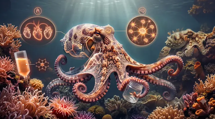 15 curiosidades del pulpo: el animal con tres corazones y sangre azul